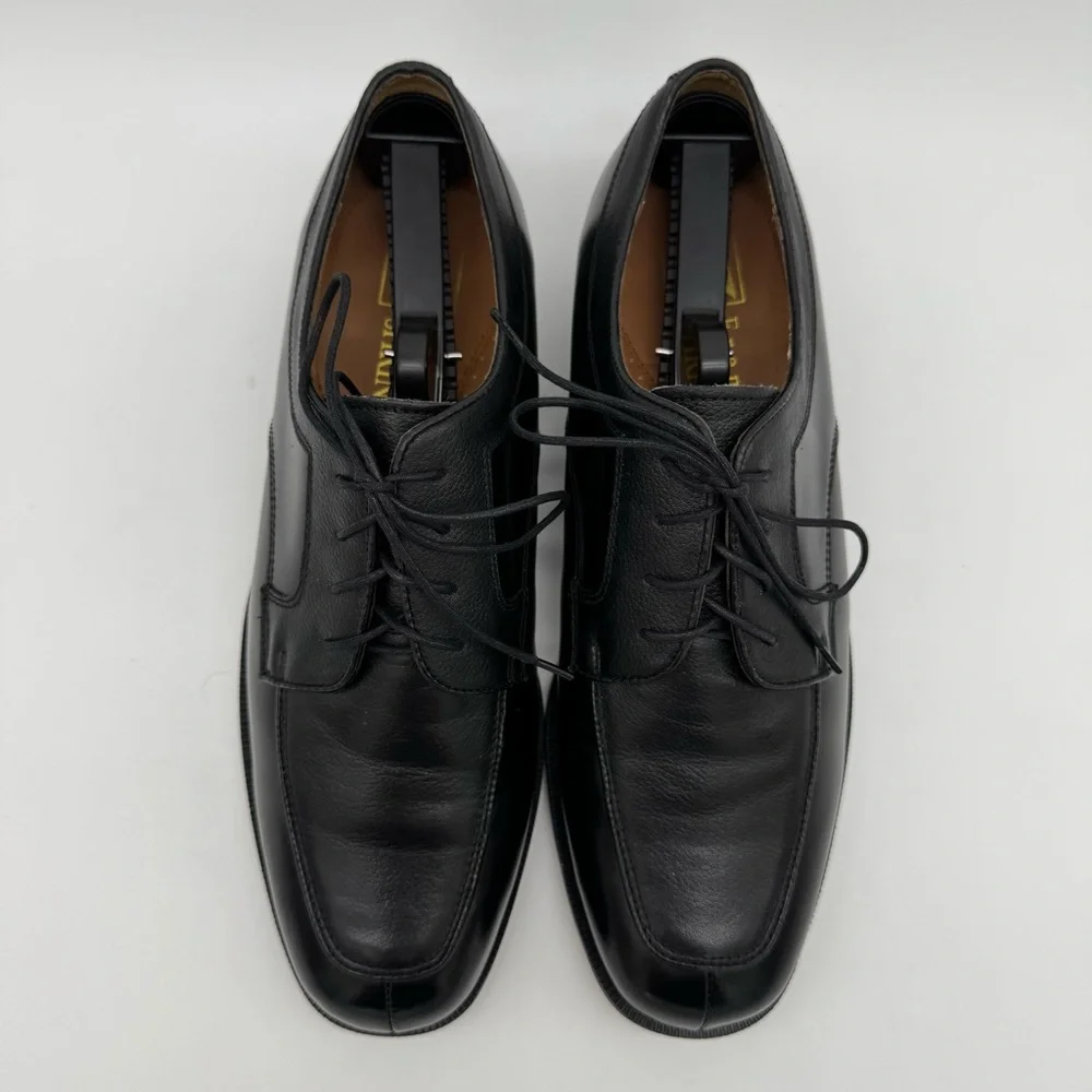 French Shriner Fargo Black Leather Oxford Size 10.5 M